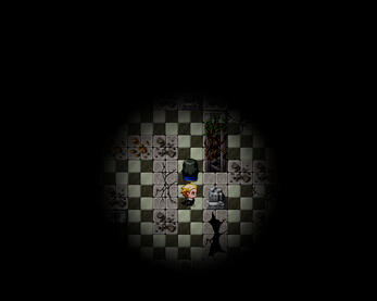 It was my idea to turn this into more of an Adventure RPG a Chrono Trigger with the active mechanic of the Lantern helping us meet the brief of "Light in the Dark" for the game jam theme. We mused on what Eldritch horror means, and a big piece is that it's