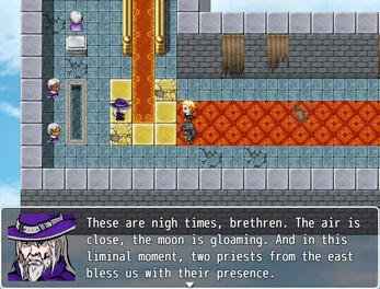 In retrospect, I'm very proud of creating such a strong story with only three characters (not really considering the Eldritch Horrors characters because they didn't have dialogue. Sorry, R'han Tegoth!