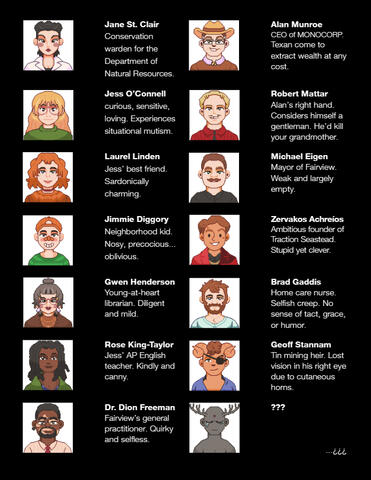 Working with the pixel artists to help them understand not just the looks, but the personalities and histories of these characters was a true delight.